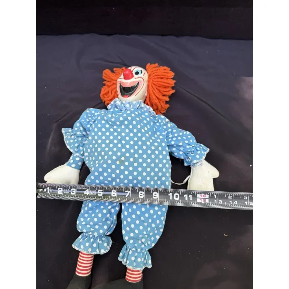 Vintage 1960's Pull Sting Talking Bozo Clown Doll From Mattel Creepy It Clown